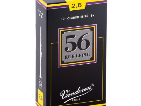 10-Pack of Rue Lepic Bb Clarinet Reeds 2.5 For Discount