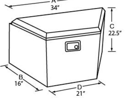 Tradesman Steel Trailer Tongue Storage Box (21in.) - Black Online Hot Sale