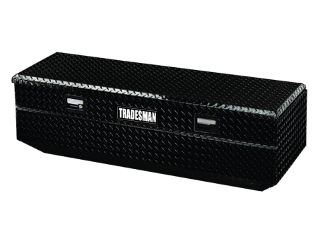 Tradesman Aluminum Flush Mount Truck Tool Box Full Wide (36in.) - Black on Sale