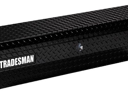 Tradesman Aluminum Side Bin Truck Tool Box w Push Button (60in.) - Black For Discount