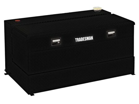 Tradesman Aluminum L-Shape Liquid Storage Tank Combo (48in.   100 Gallon Capacity) - Black Supply