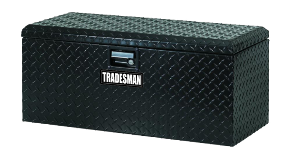 Tradesman Aluminum ATV Flush Mount Storage Box (32in.) - Black Fashion