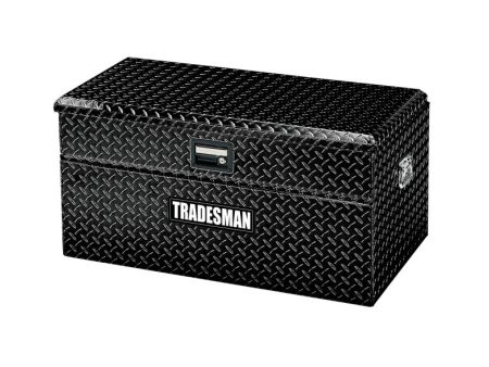 Tradesman Aluminum Flush Mount Truck Tool Box Full Wide (56in.) - Black Fashion