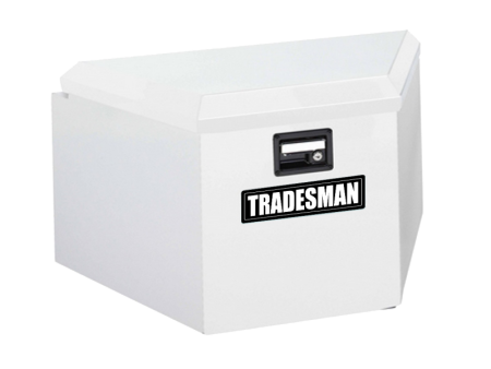 Tradesman Steel Trailer Tongue Storage Box (16in.) - White For Sale