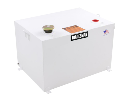 Tradesman Steel Rectangular Liquid Storage Tank - White Online Sale