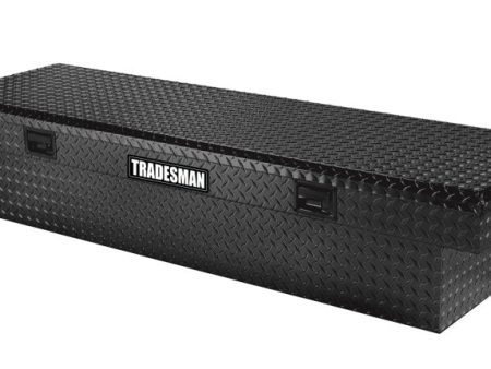 Tradesman Aluminum Economy Cross Bed Truck Tool Box (70in. Front Opening) - Black Online now