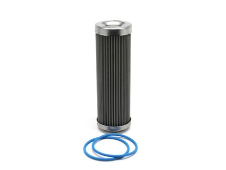 Fuelab 100 Micron Stainless Replacement Element - 5in w 2 O-Rings & Instructions For Sale