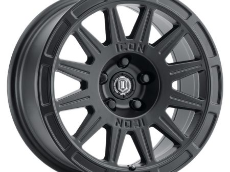 ICON Ricochet 15x7 5x100 15mm Offset 4.6in BS 56.1mm Bore Satin Black Wheel Online Hot Sale