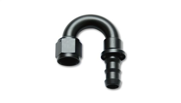 Vibrant -12AN Push-On 180 Deg Hose End Fitting - Aluminum Online now